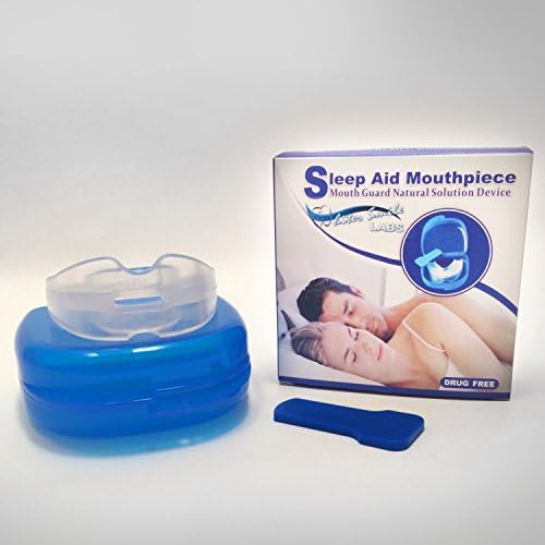 Teeth Grinding Mouth Guard Stops Teeth Clenching &amp; Grinding - BPA FREE -Whiter Smile Labs Sleep Aid Mouthpiece - Night Guard Protects Enamel!