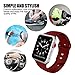 BOTOMALL Compatible with Iwatch Band 38mm 40mm 42mm 44mm Classic Silicone Sport Replacement Strap Bracelet for Iwatch All Models Series 4 Series 3 Series 2 Series 1 (Fog,38/40mm S/M)
