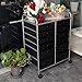EaseOffice 12-Drawer Rolling Storage Cart with Heavy Duty Chrome Steel Frame for Home, Office, Beauty Salon and More, Black