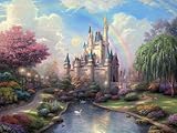 DJ1860 Cinderella Castle Disney Painting Art 32x24 Print POSTER