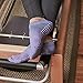 Great Soles Ombre and Leopard Print Non Skid Socks for Women - Non Slip Grip Yoga Socks for Pilates, Barre, Ballet