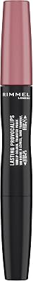 Rimmel, Lasting Provocalips, Batom Fixo, 400 Grin & bare it, Passo 1: 2,3mL, Passo 2: 1,6g