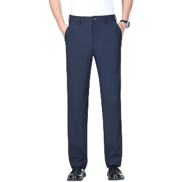 slim fit dress slacks Haggar Cool Right Performance Flex Pants, Flat Front in Brown Heather