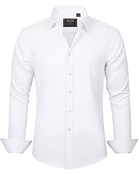 J.VER Men's Dress Shirts Solid Long Sleeve Stretch