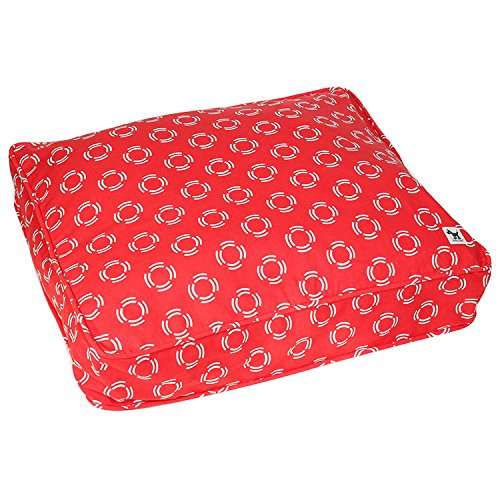 Molly Mutt Lady in Dog Bed Duvet Cover, Red, Medium/Large - 100% Cotton, Durable, Washable