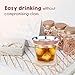 Rose Gold Party Cups (70-pc), 9 oz Clear Plastic Cups with Rose Gold Rims, Durable Rose Gold Rim Plastic Cups, Holiday Partyware, Elegant Disposable Cups for Wedding Birthday & Special Occasions