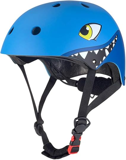 Fancylande Casco Bicicleta Nino Tiburon Dibujo Animado Proteccion Contra Cataratas Casco De Seguridad Equipo De Deporte Lookool Ro