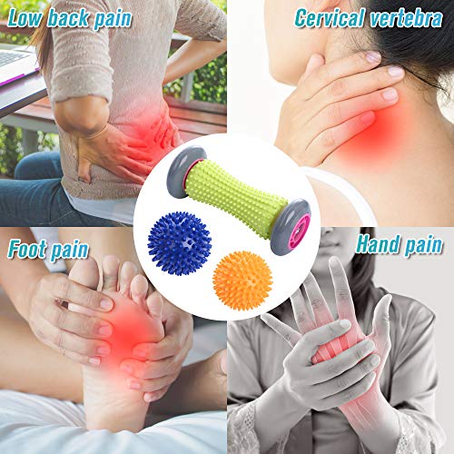 Ryson Foot Roller Massage Ball for Relief Plantar Fasciitis and Reflexology Massager for Deep
