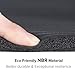 LEVOIT Yoga Mat, 1/2 Inch Extra Thick for Workout Fitness Pilates and Floor Exercises, High-Density Anti-Tear Non-Slip NBR Foam Mat (Black), Medium
