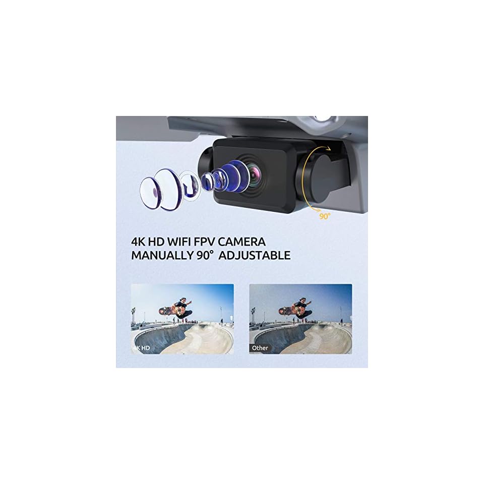 Tomzon D25 Drone with Camera for Adults 4K UHD, FPV Quadcopter Foldable