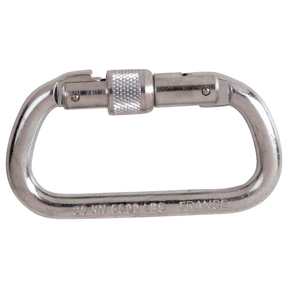 Miller CS20 Screw Karabiner Steel Open, 17 mm Opening, Weight 0.165 kg, 1018960 (1 Piece)