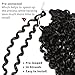7 Packs 14 Inch Passion Twist Hair Water Wave Crochet Braids for Passion Twist Crochet Hair Passion Twist Braiding Hair Hair Extensions (14'' 7Packs, 1B)