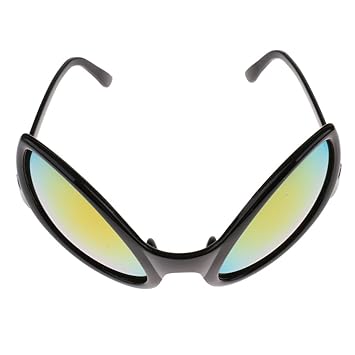 Sharplace Alien-Partybrille Sonnenbrille Funbrille Rollenspiel Cosplay Kostüm - Schwarz