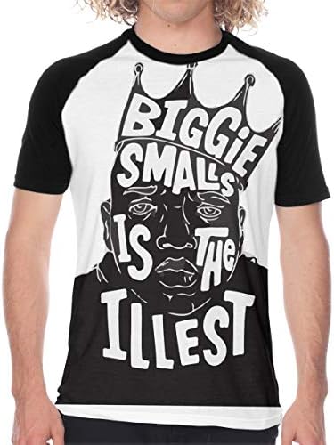 Caixia666 Biggie Smalls is The Illest Preview Men's Short Sleeve Baseball Raglan T