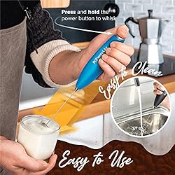 PowerLix Milk Frother Handheld Battery Operated