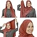 VeilWear Cotton head scarf, instant hijab, ready to wear muslim accessories for women (Terracotta)