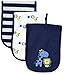 Gerber Unisex-Baby 3-Pack Terry Burp Cloth, Safari, 18