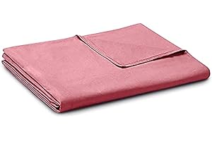 YnM Cotton Duvet Cover for Weighted Blankets (Bradied Apricot, 48''x72'')