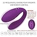 G-Spot Vibrators, Xocity, Clitoral Nipple Anal Vagina Vibrator with 10 Vibrations 10M Remote Control, Adult Sex Toys with Dual Motors for Women Men Male Female Couples Play, Purplethumb 3