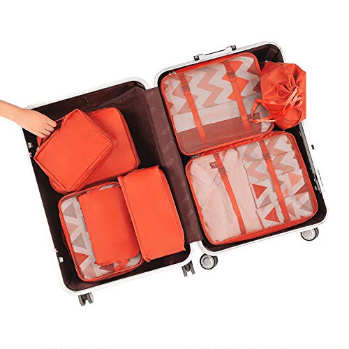 BAGAIL Packing Cubes for Suitcase 8 Set, Lightweight Luggage Packing Organizers Packing Cubes for Travel Accessories