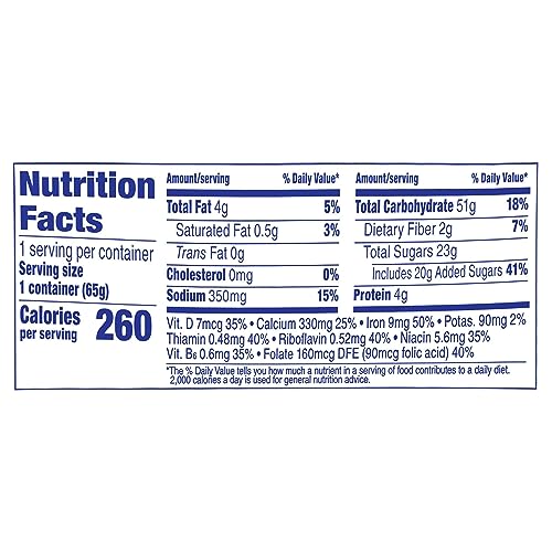 CREAM OF WHEAT INSTANT HOT CEREAL TO-GO CUPS, MIXED BERRY WITH ALMONDS, 2.29 OUNCE