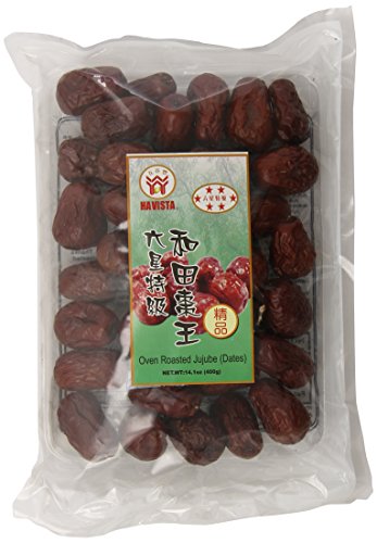 Havista Dried Premium Jujube Fruit, Chinese Red Dates, 6-Star, 14 Ounce