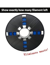 novamaker PLA bobina de filamento impresora 3d, dimensional Precisión +  0,03 mm, 1 kg, 1,75 mm, brilla en la oscuridad, Azul Luminoso