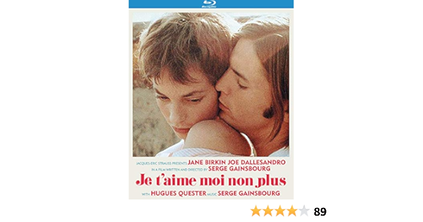 Amazon Com Je T Aime Moi Non Plus Blu Ray Joe Dallesandro Jane Birkin Serge Gainsbourg Movies Tv