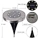 Solar Powered Ground Light with 8 LEDs,Outdoor Waterproof Disk Lights Path Lights Garden Landscape Lights for Yard Driveway Lawn Walkway