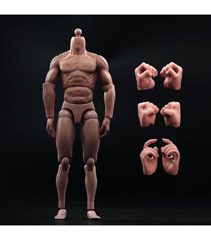 Testa Scolpita Maschile Asiatica 1/6 Per Action Figure – PVC, Senza Barba, Per Modellismo E Collezione