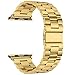Valuebuybuy Stainless Steel Metal Clasp Buckle Wrist Strap for Apple Watch - Gold/38mm