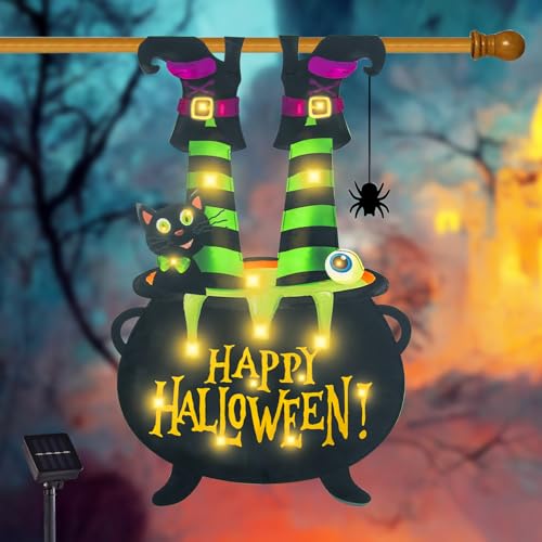 Halloween Witch Feet Garden Flag