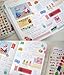 ONOR-Tech 6 Pieces Sheets Lovely Yummy Friends Decorative Adhesive Sticker Tape / Kids Craft Scrap booking Sticker Set for Diary, Album