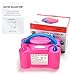 AGPtEK Electric Air Balloon Pump with Built-in Tying Tool, 110V 600W Pink and White Portable Dual Nozzle Inflator/Blower for Party Decoration-with Tying Tool on Handle