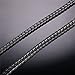 18 Inch Chain for Boys Men Jewelry|Personalized Shiny Black Snake Curb Link Flat Chains 6MM Thick Hip Hop Punk Necklace Choker, with Gift Box