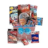 Birthday, Get Well Theme Pixar Gift Baskets Idea for Kids 9 Car Items in 1 Basket