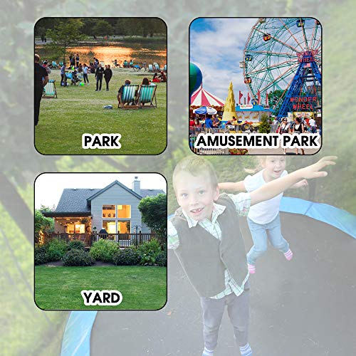 LONABR 12-Foot Trampoline Combo Bounce Jump Trampoline with Safety Enclosure Net and Spring Pad