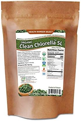 Organic Clean Chlorella SL 200mg Tablets (10oz, 283g), 1415 tablets