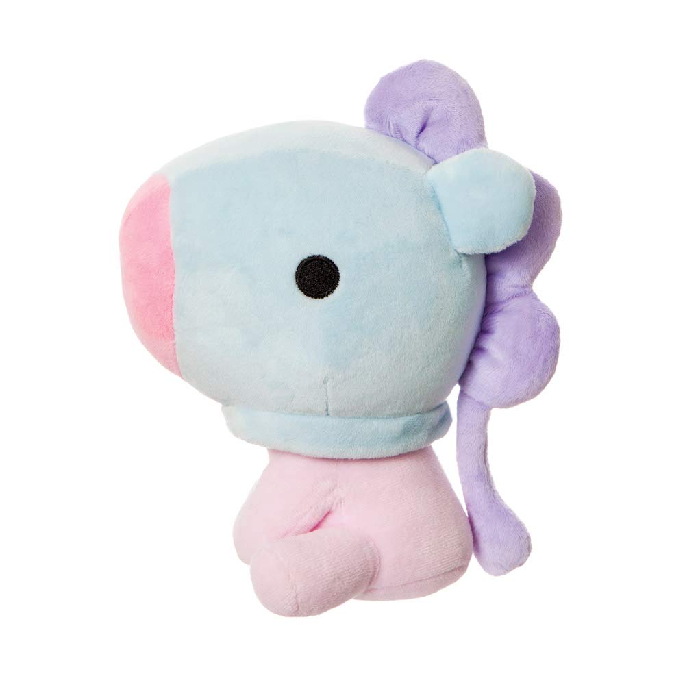 AURORA BT21 Official Merchandise, Baby MANG Sitting Doll 8In, Soft Toy, Purple, Blue & Purple, 61372