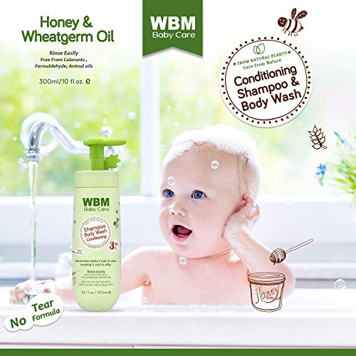 WBM Care Kids 3 in 1 Shampoo Conditioner And Body Wash Nourishes Baby