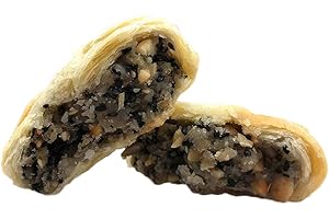 Helenou666 Chinese Traditional Mid-Autumn Festival Food Moon cakes Various Flavors 17.6oz (black sesame flavor)