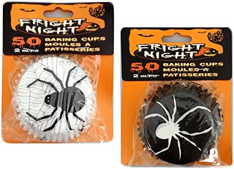Halloween Spider Web Disposable Cupcake Liners Baking Cups - 100 pieces