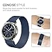 For Gear S3 Frontier/Classic Watch Band [Large], Fintie 22mm Milanese Loop Adjustable Stainless Steel Replacement Strap Bands for Samsung Gear S3 Classic/S3 Frontier Smart Watch - Navy