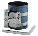 OEMTOOLS 27039 Piston Ring Compressor, Range: 2-1/8 Inch to 5 Inch (54 mm to 127 mm) | Remove and Replace Pistons | High Grade Spring Steel | Comes with Adjuster Wrench