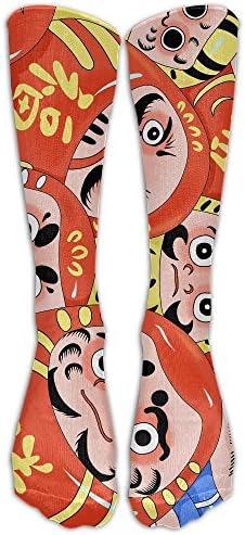 Japan Good Luck Doll Vintage Style Winter Thick Warm Performance Comfort Cute Colorful Funny Casual Cotton Crew Socks