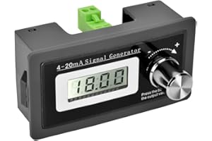 HAPIVIDA Signal Generator, 4-20mA 15-30V High Accuracy Current Loop Frequency Generator Two Wire Transducer Test with LCD Display