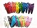 24 Pcs Butterfly Hair Snap Clip Size 40mm (Mix Bright and Pastel Tone)