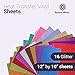 New Heat Transfer Vinyl Glitter - 16 Sheets -12