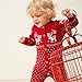 ZOEREA Unisex Newborn Baby Overall Long Sleeve Christmas Sweaters Coat Deer (Label 60/Age 1-4 Months, Red)