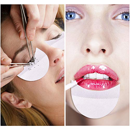 image for VEEYOL 100 Pcs Professional Eyeshadow Pads Stencils Lint Free Under Ey